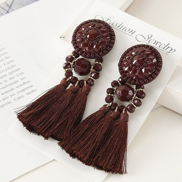 Vintage Women Tassel Earrings
