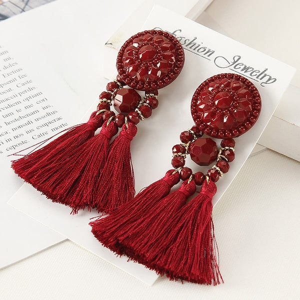 Vintage Women Tassel Earrings