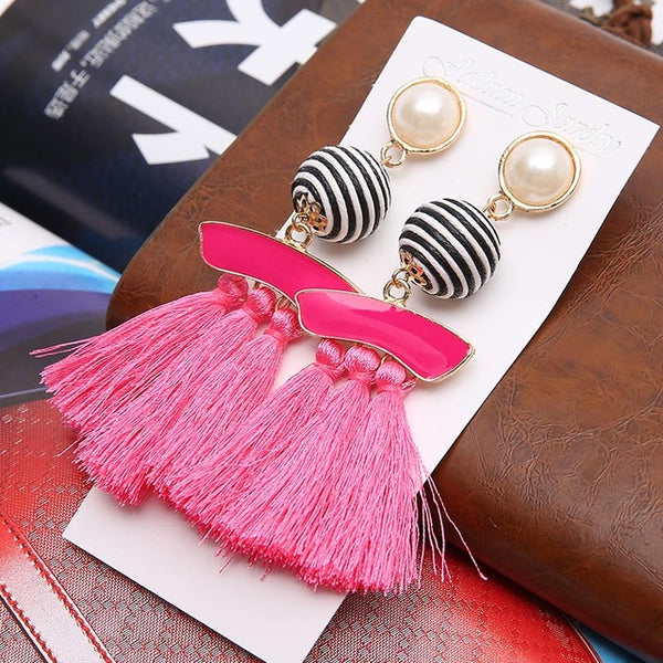 Vintage Women Tassel Earrings