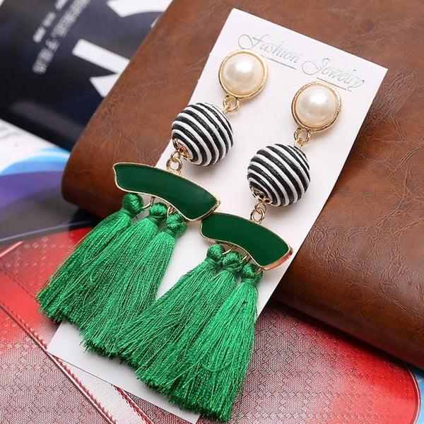 Vintage Women Tassel Earrings