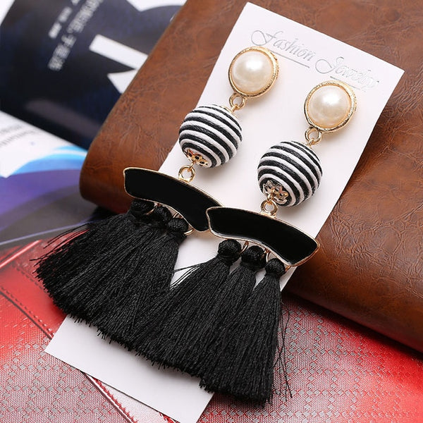 Vintage Women Tassel Earrings