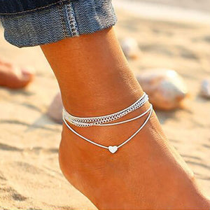 Bohemian Silver Color Anklet Bracelet