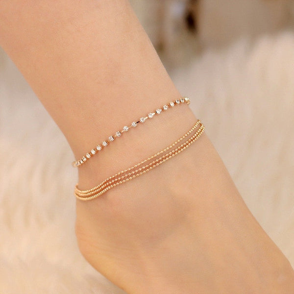 Bohemian Silver Color Anklet Bracelet