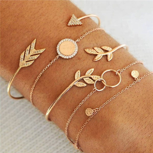 ZORCVENS Bohemian Black Beads Chain Bracelets